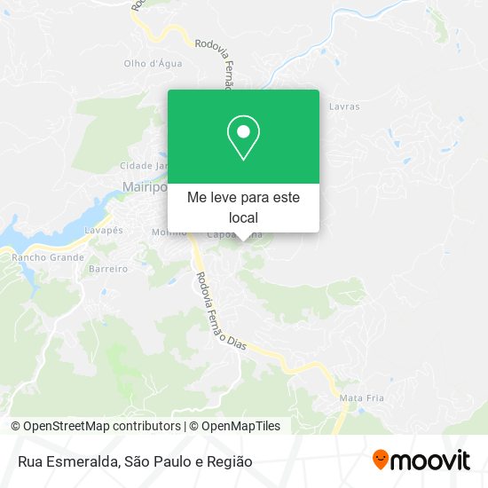 Rua Esmeralda mapa