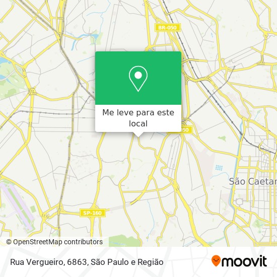 Rua Vergueiro, 6863 mapa