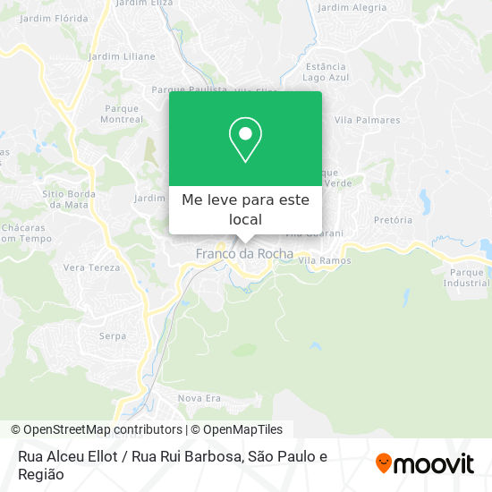 Rua Alceu Ellot / Rua Rui Barbosa mapa