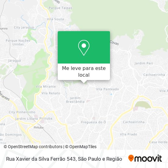 Rua Xavier da Silva Ferrão 543 mapa