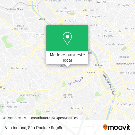Vila Indiana mapa