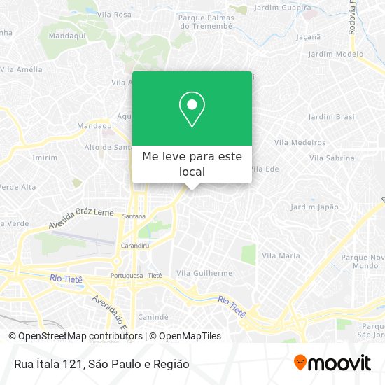 Rua Ítala 121 mapa