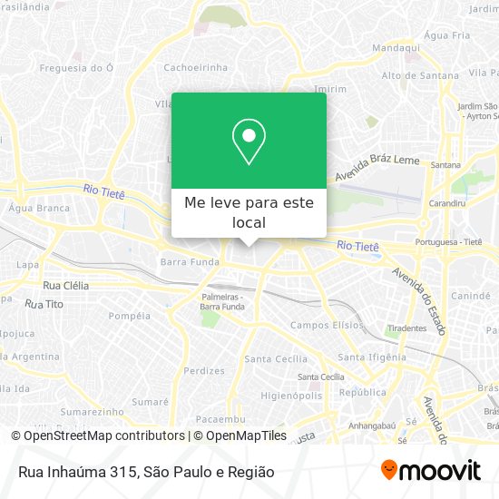 Rua Inhaúma 315 mapa