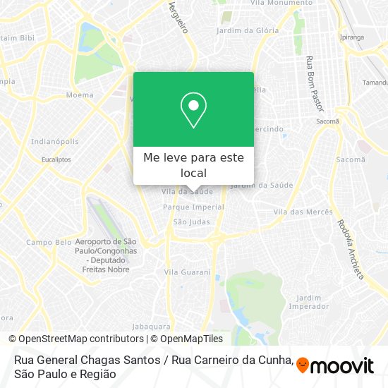 Rua General Chagas Santos / Rua Carneiro da Cunha mapa