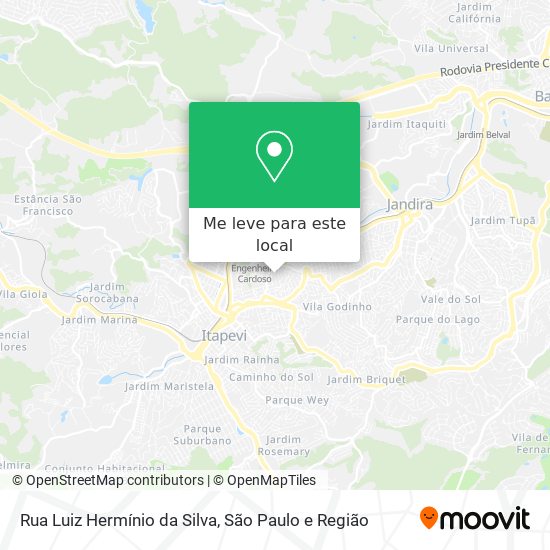 Rua Luiz Hermínio da Silva mapa