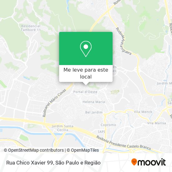 Rua Chico Xavier 99 mapa