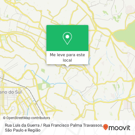 Rua Luís da Guerra / Rua Francisco Palma Travassos mapa