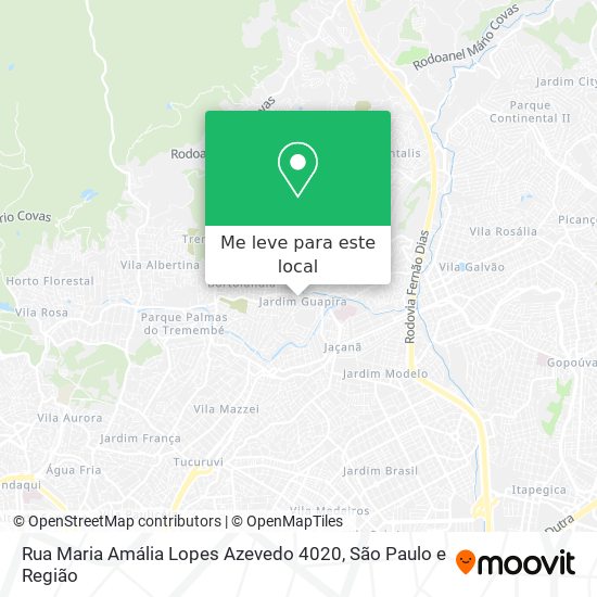 Rua Maria Amália Lopes Azevedo 4020 mapa