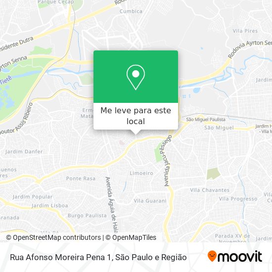 Rua Afonso Moreira Pena 1 mapa