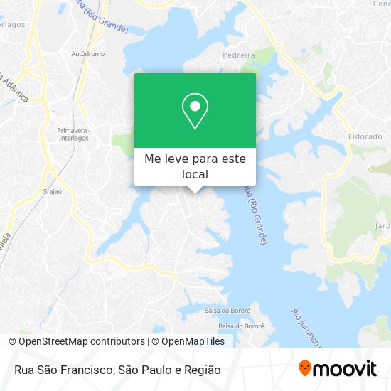 Rua São Francisco mapa