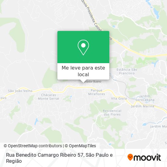 Rua Benedito Camargo Ribeiro 57 mapa