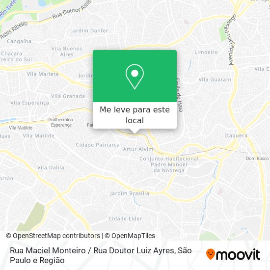 Rua Maciel Monteiro / Rua Doutor Luiz Ayres mapa
