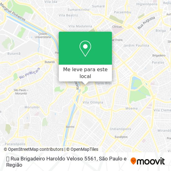 ⛉ Rua Brigadeiro Haroldo Veloso 5561 mapa