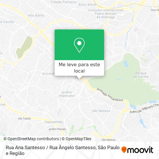 Rua Ana Santesso / Rua Ângelo Santesso mapa