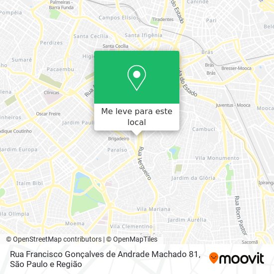 Rua Francisco Gonçalves de Andrade Machado 81 mapa
