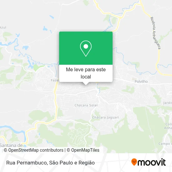 Rua Pernambuco mapa