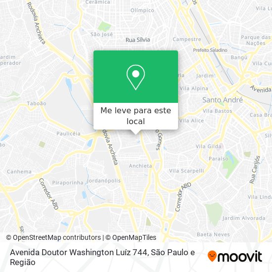 Avenida Doutor Washington Luíz 744 mapa