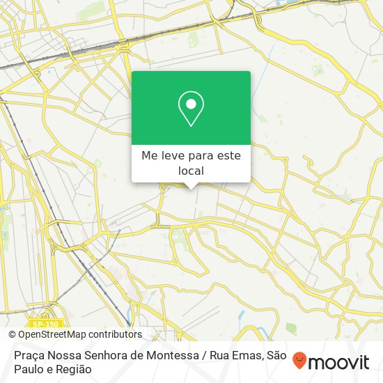 Praça Nossa Senhora de Montessa / Rua Emas mapa