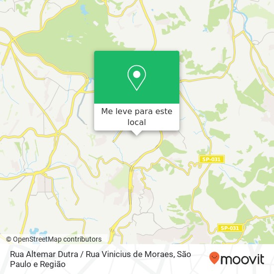 Rua Altemar Dutra / Rua Vinicius de Moraes mapa