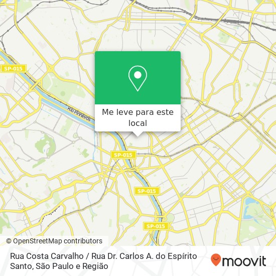 Rua Costa Carvalho / Rua Dr. Carlos A. do Espírito Santo mapa