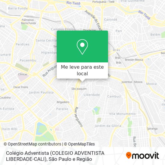 Colégio Adventista (COLEGIO ADVENTISTA LIBERDADE-CALI) mapa