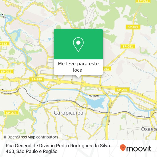 Rua General de Divisão Pedro Rodrigues da Silva 460 mapa
