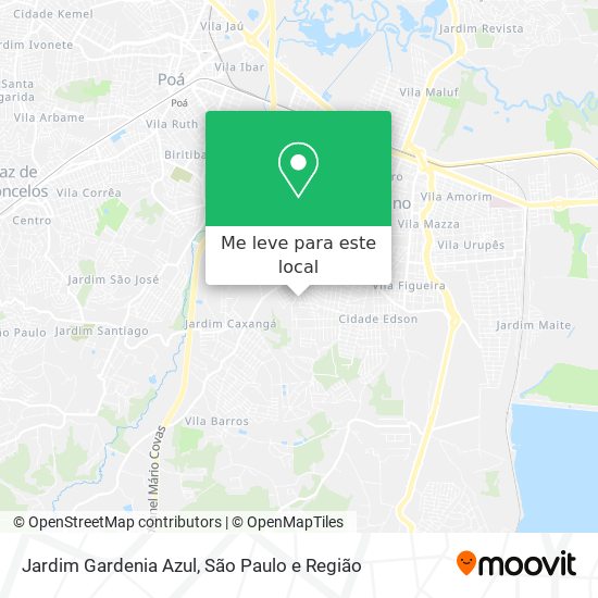 Jardim Gardenia Azul mapa