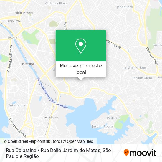 Rua Colastine / Rua Delio Jardim de Matos mapa