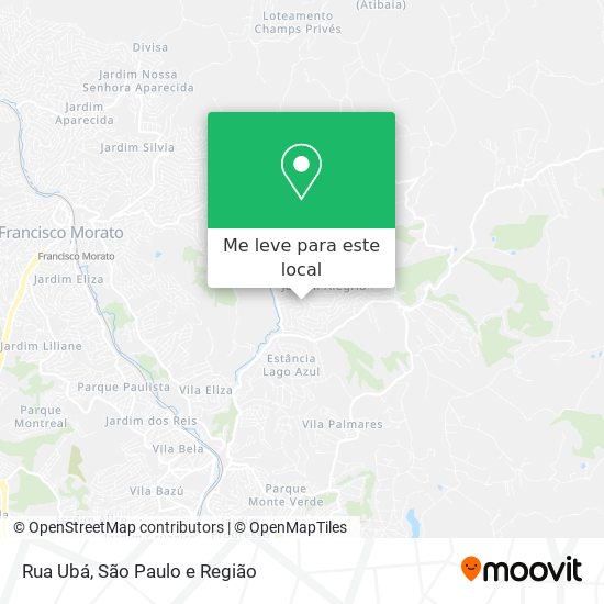 Rua Ubá mapa
