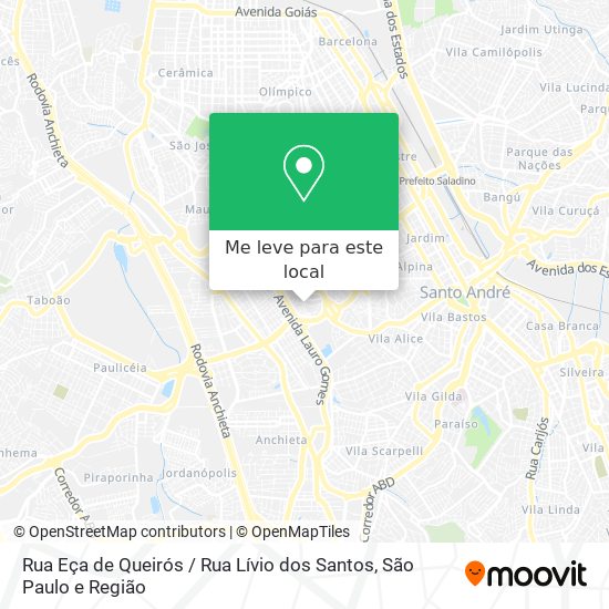 Rua Eça de Queirós / Rua Lívio dos Santos mapa