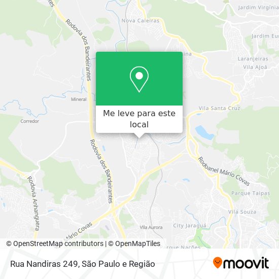 Rua Nandiras 249 mapa