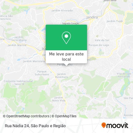 Rua Nádia 24 mapa