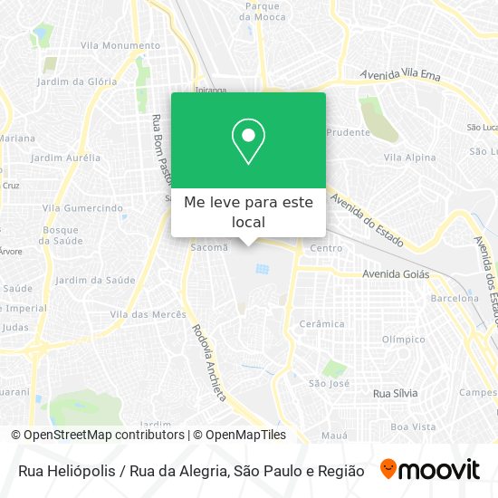 Rua Heliópolis / Rua da Alegria mapa