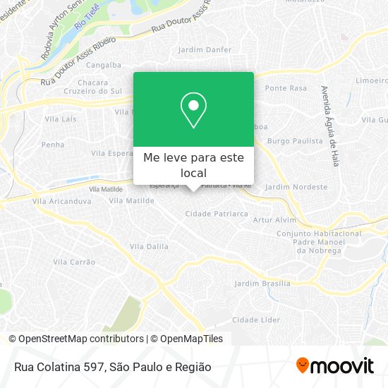 Rua Colatina 597 mapa