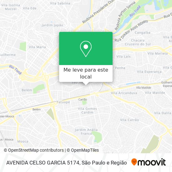 AVENIDA CELSO GARCIA 5174 mapa