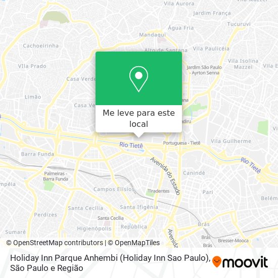 Holiday Inn Parque Anhembi (Holiday Inn Sao Paulo) mapa