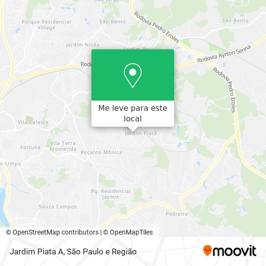 Jardim Piata A mapa