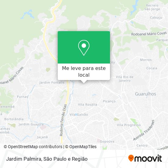 Jardim Palmira mapa