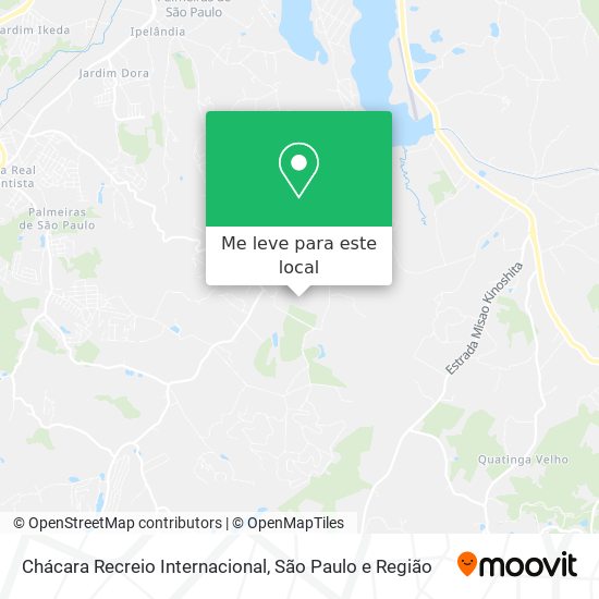 Chácara Recreio Internacional mapa
