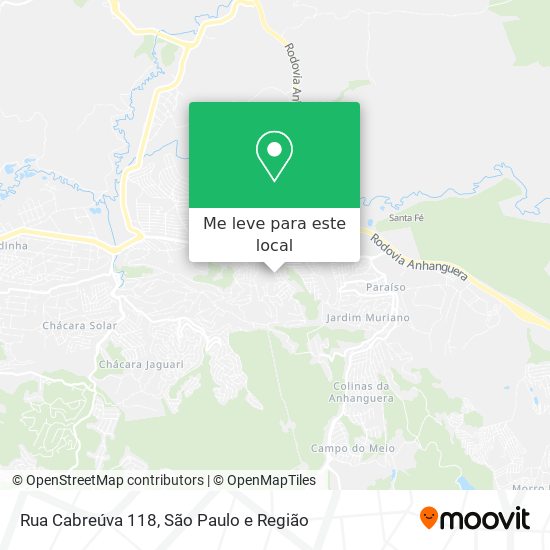 Rua Cabreúva 118 mapa