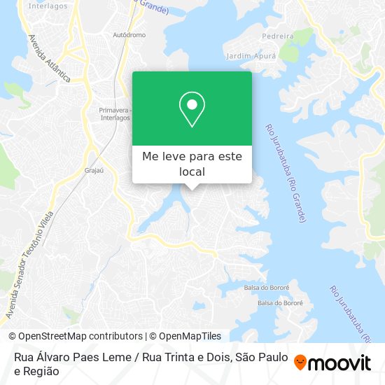 Rua Álvaro Paes Leme / Rua Trinta e Dois mapa