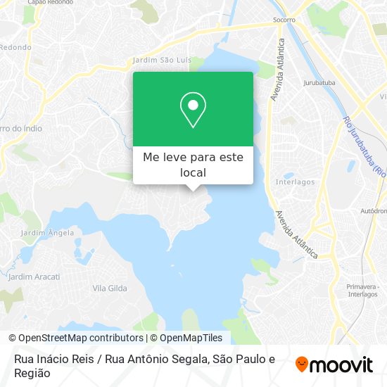Rua Inácio Reis / Rua Antônio Segala mapa