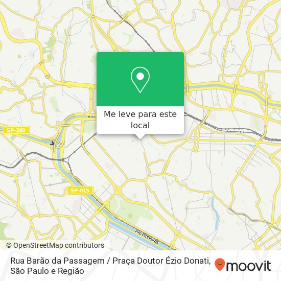 Rua Barão da Passagem / Praça Doutor Ézio Donati mapa