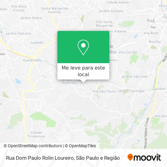 Rua Dom Paulo Rolin Loureiro mapa