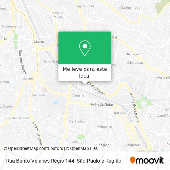 Rua Bento Velanes Régis 144 mapa