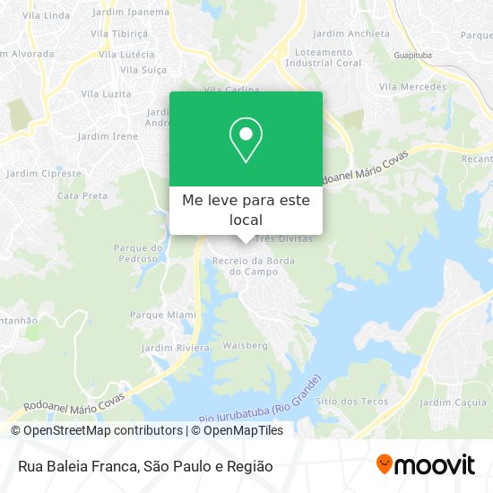 Rua Baleia Franca mapa