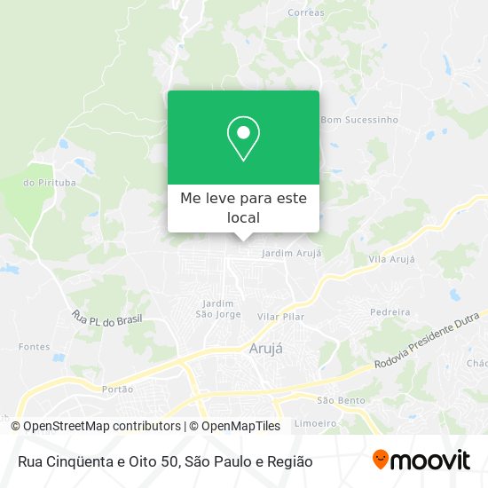 Rua Cinqüenta e Oito 50 mapa