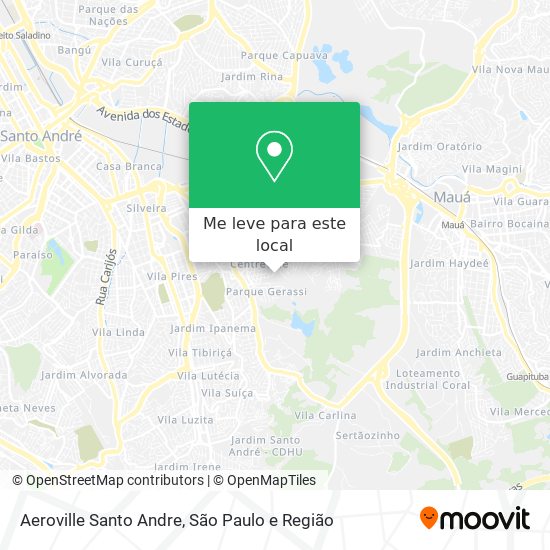 Aeroville Santo Andre mapa