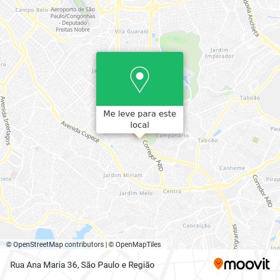 Rua Ana Maria 36 mapa