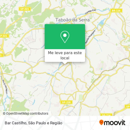 Bar Castilho mapa